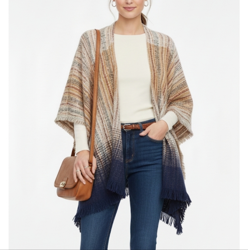 Steve Madden South Western  poncho one size